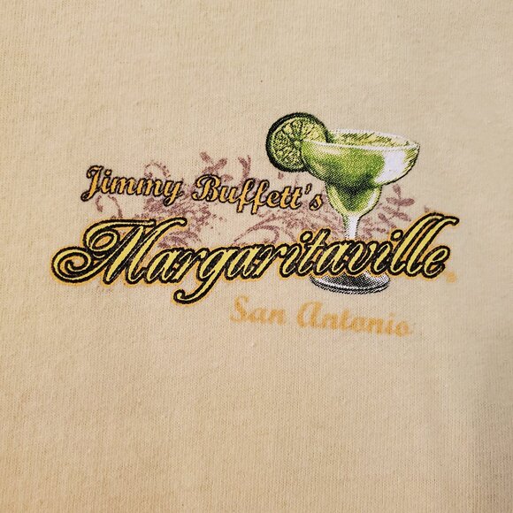 Margaritaville men's XXL yellow, short sleeve T shirt from San Antonio, TX. - Picture 7 of 9